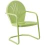 Crosley Furniture CO1001A-KL Griffith Retro Metal Outdoor Chair, Key Lime