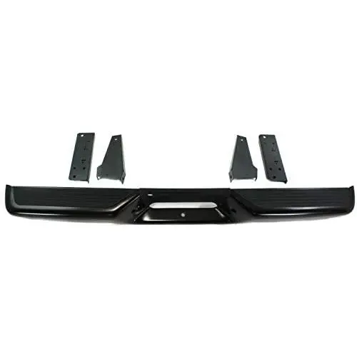Make Auto Parts Manufacturing Rear Step Bumper Assembly Steel Black Fleetside For Dodge Dakota 1997-2004 - CH1103104 Make Auto Parts Manufacturing Rear Step Bumper Assembly Steel Black Fleetside For Dodge Dakota 1997-2004 - CH1103104