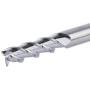 SpeTool 1/8 End Mills for Aluminum 3 Flutes CNC Spiral Router Bits for Aluminum Cut Non-Ferrous Metal Upcut 1.5 inches Long 5 Pieces