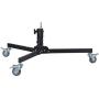 Sunset Foto 14in. Wheeled Roller Light Stand Low Base - Heavy Duty 100% Metal Steel Construction - Max Weight 66 pounds