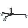 Sunset Foto 14in. Wheeled Roller Light Stand Low Base - Heavy Duty 100% Metal Steel Construction - Max Weight 66 pounds