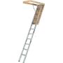 Louisville Ladder AA2210 Elite Aluminum Attic Ladder, 375 Pound Load Capacity, 22-1/2 x 54''