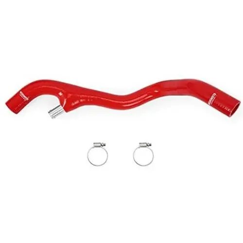 Mishimoto MMHOSE-F2D-03ERD Lower Overflow Hose Compatible With Ford 6.0 Powerstroke 2003-2004 Red