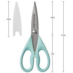 KitchenAid All Purpose Shears with Protective Sheath, 8.72-Inch, Aqua Sky