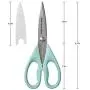KitchenAid All Purpose Shears with Protective Sheath, 8.72-Inch, Aqua Sky