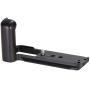 WEPOTO XT30 Metal Bracket Hand Grip Camera Wood Hand Grip Wooden Handle Black Sandalwood Hand Grip Tripod Quick Release Plate L Bracket For X-T30 X-T20 X-T10