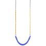 REEHUT Swing Seat Heavy Duty with 66'' Chain Plastic Coated, Swing Set Accessories Swing Seat Replacement, 250 LB Weight Limit (Blue)