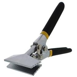 ABN Sheet Metal Hand Seamer - 3 Inch Straight Jaw Manual Metal Bender Tool Sheet Metal Bending Pliers Flattening Tool