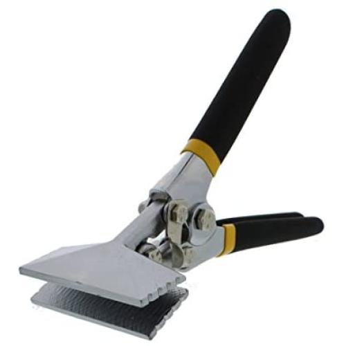 ABN Sheet Metal Hand Seamer - 3 Inch Straight Jaw Manual Metal Bender Tool Sheet Metal Bending Pliers Flattening Tool