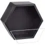 Ecosides Mixed 3 Iron Honeycomb Wall Planter Indoor, Hexagon Wall Hanging Planter, Geometric Terrarium, Wall Vase Florarium, Metal Planter for Wall Decor, Hanging Terrarium (Black)