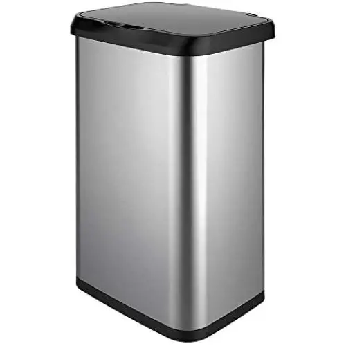 Glad Stainless Steel Sensor Trash Can with Clorox Odor Protection | Touchless Metal Kitchen Garbage Bin with Soft Close Lid and Waste Bag Roll Holder, 20 Gallon Glad Stainless Steel Sensor Trash Can with Clorox Odor Protection | Touchless Metal Kitchen Garbage Bin with Soft Close Lid and Waste Bag Roll Holder, 20 Gallon