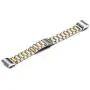 Shangpule Fitbit Charge 2 Wrist Band, Stainless Steel Metal Replacement Smart Watch Band Bracelet with Double Button Folding Clasp for Fitbit Charge 2 (Silver + Gold) Shangpule Fitbit Charge 2 Wrist Band, Stainless Steel Metal Replacement Smart Watch Band Bracelet with Double Button Folding Clasp for Fitbit Charge 2 (Silver + Gold)