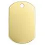 ImpressArt 1 1/4'' Dog Tag Premium Metal Stamping Blanks, 24 Pieces, (Brass)