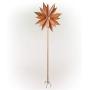 Alpine Corporation NCY354 Alpine Rustic Metal Rudbeckia Windmill Stake, 96 Inch Tall, Rusty