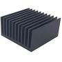 4Pcs Aluminum Heat Sink 40 x 40 x 20mm /1.57 x 1.57 x 0.79 inch Peltier Heat Sinks Cooling 11 Fin Black