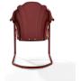 Crosley Tulip 2 Piece Chair Set Dark Red Satin