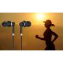 Wired Headphone Metal Earbuds by Amasing Noise Cancelling Stereo Heave Bass Earphones with Micphone Mic with Volume Control，in Ear Headphones Magnetic Design for iPhone 5 6 for Samsung M11 Black