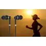 Wired Headphone Metal Earbuds by Amasing Noise Cancelling Stereo Heave Bass Earphones with Micphone Mic with Volume Control，in Ear Headphones Magnetic Design for iPhone 5 6 for Samsung M11 Black