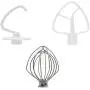 K45DH&K45WW&K45B by AMI PARTS K45DH Dough Hook&K45WW Wire Whip&K45B Coated Flat Blade Paddle with Scraper, 3 Pieces Stand Mixers Repair Set K45DH&K45WW&K45B by AMI PARTS K45DH Dough Hook&K45WW Wire Whip&K45B Coated Flat Blade Paddle with Scraper, 3 Pieces Stand Mixers Repair Set