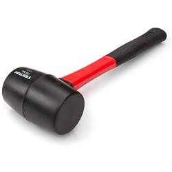 TEKTON 30603 Fiberglass Handle Rubber Mallet, 16-Ounce - Black