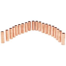 Metal Macrame Brass Copper Golden Tube Bead Ring for DIY Macrame Wall Hanging Plant Holder Craft DIY Kit 20 Pieces 1.2 Long Large Hole (Copper)