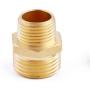 Litorange (6 Pack Industrial Metal Brass Garden Hose Threaded 3/4'' to 1/2'' NPT Fitting Connect, Green Thumb Quick Swivel Connector Adapter,Double Male Thread Size 3/4'' GHT x 1/2'' NPT