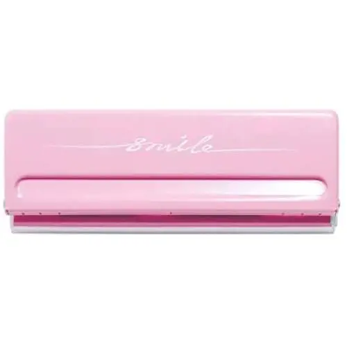 Chris.W Adjustable 6-Hole Punch for A5, Personal, Pocket Planner Inserts, 6 Sheet Capacity - 5.5mm Hole Diameter(Pink)