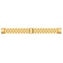 Compatible with Samsung Galaxy Fit SM-R370 Bands, Galaxy Fit Watch Band Solid Stainless Steel Metal Replacement Bracelet Strap for Galaxy Fit SM-R370 Smart Watch, Adjustable (Gold)