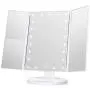 Wondruz Makeup Mirror Vanity Mirror with Lights, 1x 2X 3X Magnification, Touch Screen Switch, Dual Power Supply, Portable Trifold Makeup Mirror Cosmetic Lighted Up Mirror Wondruz Makeup Mirror Vanity Mirror with Lights, 1x 2X 3X Magnification, Touch Screen Switch, Dual Power Supply, Portable Trifold Makeup Mirror Cosmetic Lighted Up Mirror
