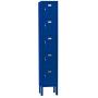 Five Tier Box Locker 12-Inch Wide 5-Feet High 12-Inch Deep Unassembled Metal Locker 5 Doors with Louvers 12W x 12D x 66H Perfect for School, Office, Gym, Garage or Lockers for Employees