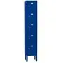 Five Tier Box Locker 12-Inch Wide 5-Feet High 12-Inch Deep Unassembled Metal Locker 5 Doors with Louvers 12W x 12D x 66H Perfect for School, Office, Gym, Garage or Lockers for Employees