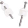 Cosybreeze Universal Toilet Seats Screws and Bolts Metal - Toilet Seat Hinges Bolt Screws - Fixings Expanding Rubber Top Cover Lip Nut Mount Screw Replacement Parts Kit