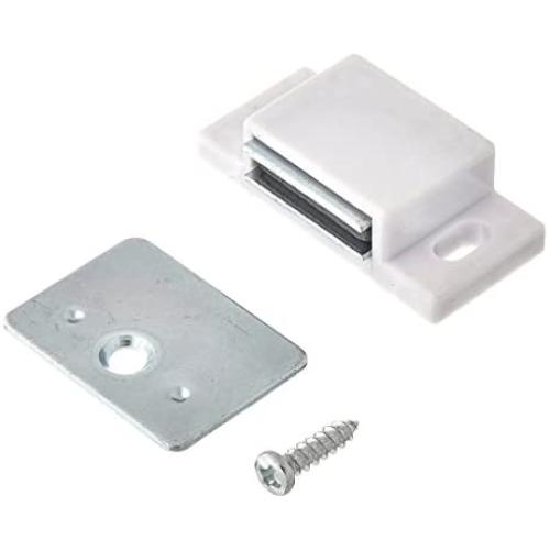 MPJ Shutter Hardware 50631-R 15lb Single Magnetic Catch White/zinc Retail Pack (10)