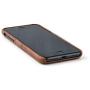 Dockem iPhone SE 2, iPhone 8/7 Wallet Case with Built-in Metal Plate for Magnetic Mounting & 2 Credit Card Holder Slots (M2, Brown, Exec Smooth Synthetic Leather)