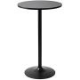 Pearington Long and Small, Single Round Cocktail Bar, Pub, and Bistro High Table with Black Top and Base, 1 Pack,