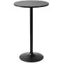 Pearington Long and Small, Single Round Cocktail Bar, Pub, and Bistro High Table with Black Top and Base, 1 Pack,
