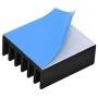 30pcs Aluminum Heatsink 14x14x6mm / 0.55x0.55x0.24 inches with Thermal Conductive Adhesive Tape for Raspberry pi Electronic Chip MOS IC Diode Triode Cooling Heat Dissipation