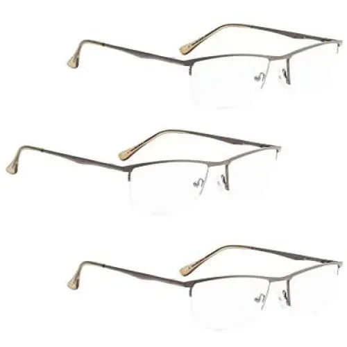 READING GLASSES 3 pack Half-Rim Metal Readers READING GLASSES 3 pack Half-Rim Metal Readers