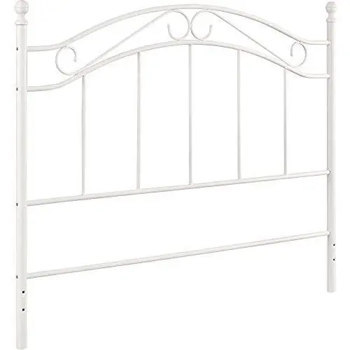 White Metal Headboard Queen Full Size (White) White Metal Headboard Queen Full Size (White)