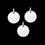 Fityle 925 Sterling Silver Blanks Round Circle Metal Coin Stamping Blank and Crafting Tags Pendants Charms Findings 6mm 8mm 10mm - 3 Pieces 6mm