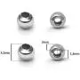 DROLE 12 Boxes (About 1800 pcs) 3mm 6 Colors Iron Round Spacer Beads Smooth Tiny Metal Bead for Bracelet Craft Jewelry Making