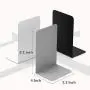 IEEK 4 Pairs/8 Pieces Book Ends Metal Bookends for Shelves, Heavy Duty Book Ends and Desktop Organizer Book Stopper for Heavy Books/Magazines/DVDs, 8” x 5.3” x 4”,Black and Grey IEEK 4 Pairs/8 Pieces Book Ends Metal Bookends for Shelves, Heavy Duty Book Ends and Desktop Organizer Book Stopper for Heavy Books/Magazines/DVDs, 8” x 5.3” x 4”,Black and Grey