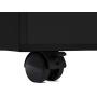 Seville Classics Airlift 2-Drawer Locking Rolling Seat Cushion Home Office Under Desk Pedestal File Storage Cabinet, 12'' W x 23'' D, Black