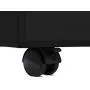 Seville Classics Airlift 2-Drawer Locking Rolling Seat Cushion Home Office Under Desk Pedestal File Storage Cabinet, 12'' W x 23'' D, Black