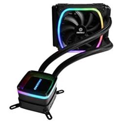 Enermax Aquafusion 120 Addressable RGB AIO CPU Liquid Cooler, AMD AM4/Intel LGA 1200/1151, Dual Chamber Pump, 5V 3-PIN ARGB, 5-Yr Warranty