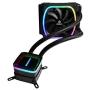 Enermax Aquafusion 120 Addressable RGB AIO CPU Liquid Cooler, AMD AM4/Intel LGA 1200/1151, Dual Chamber Pump, 5V 3-PIN ARGB, 5-Yr Warranty