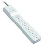 Belkin 6-Outlet Power Strip Surge Protector, Flat Rotating Plug, 6ft Cord – Ideal for Personal Electronics, Small Appliances and More (1080 Joules), White