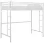 Walker Edison Orion Urban Industrial Metal Twin over Loft Bunk Bed, Twin Size, White Walker Edison Orion Urban Industrial Metal Twin over Loft Bunk Bed, Twin Size, White