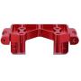 Aluminum Front Bulkhead for Traxxas 2WD Slash Rustler VXL Stampede Bandit 1/10 Truck, Upgrade Parts 2530 2530A, Red