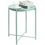 danpinera End Table, Side Table Metal Waterproof Small Coffee Table Sofa Side Table with Round Removable Tray for Living Room Bedroom Balcony and Office (Mint Blue) danpinera End Table, Side Table Metal Waterproof Small Coffee Table Sofa Side Table with Round Removable Tray for Living Room Bedroom Balcony and Office (Mint Blue)